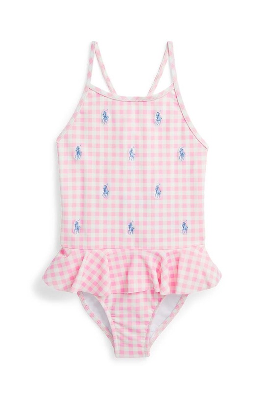Polo Ralph Lauren jednoczęściowy strój kąpielowy dziecięcy miękka różowy 312935063002