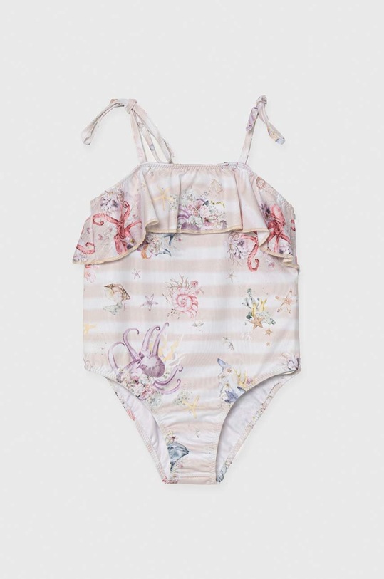 Jamiks jednoczęściowy strój kąpielowy dziecięcy miękka beżowy ELLA.Stroj.kap.JLG135.G