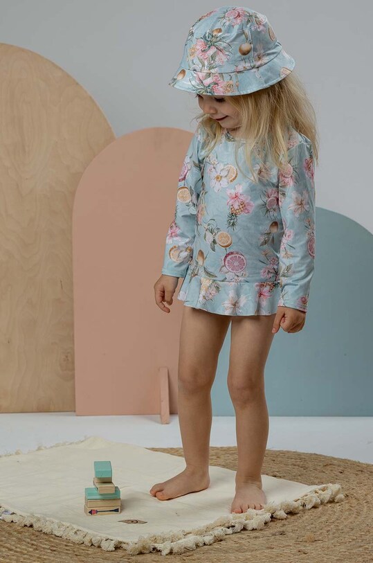 Jamiks longsleeve de baie pentru copii MINA.I.Bluz.k.JLG130.G turcoaz