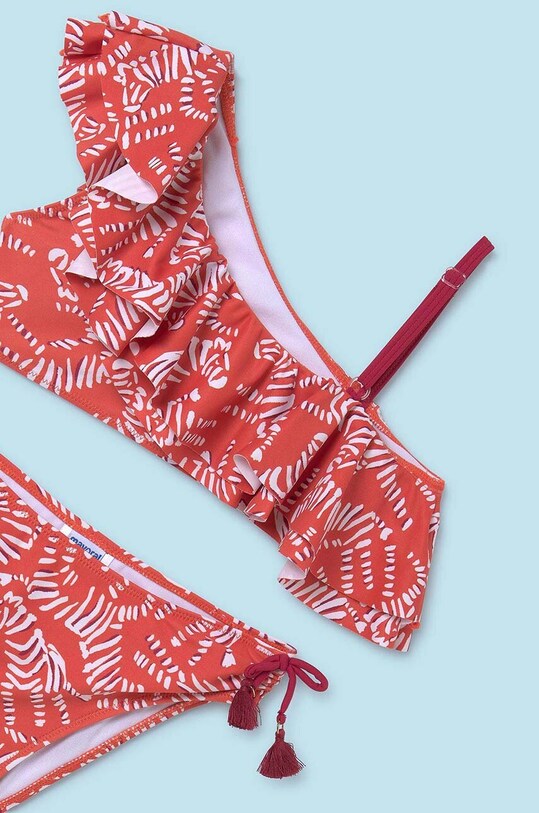 Fete Mayoral costum de baie pentru copii din două piese 6760.8E.Junior.PPYH portocaliu
