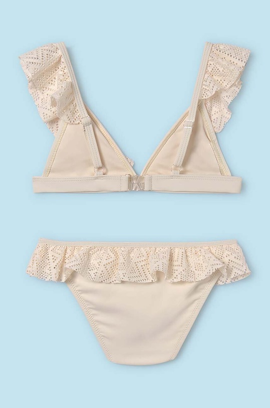 Mayoral dwuczęściowy strój kąpielowy dziecięcy 6761.8C.Junior.PPYH beżowy SS24