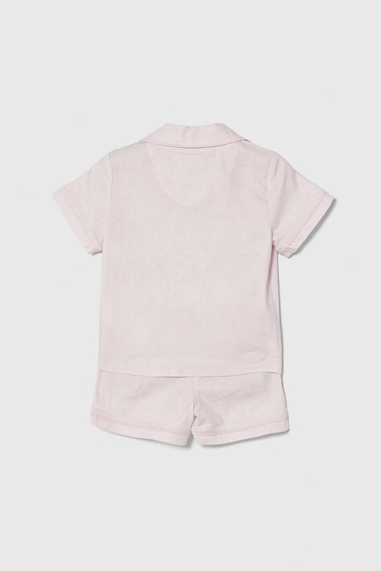 Dječja pamučna pidžama Polo Ralph Lauren 3P0145 roza SS24