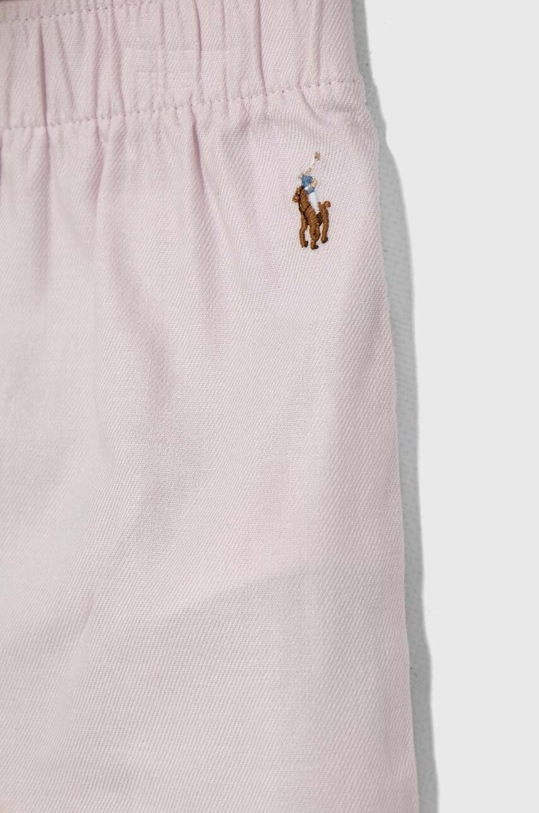 Polo Ralph Lauren piżama bawełniana dziecięca różowy 3P0145