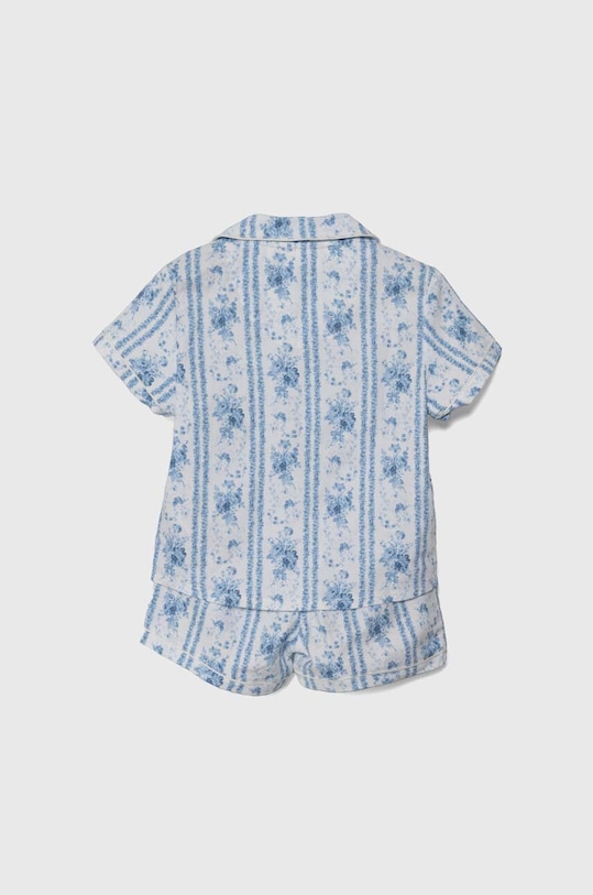 Polo Ralph Lauren pijamale de bumbac pentru copii 3P0145 albastru SS24