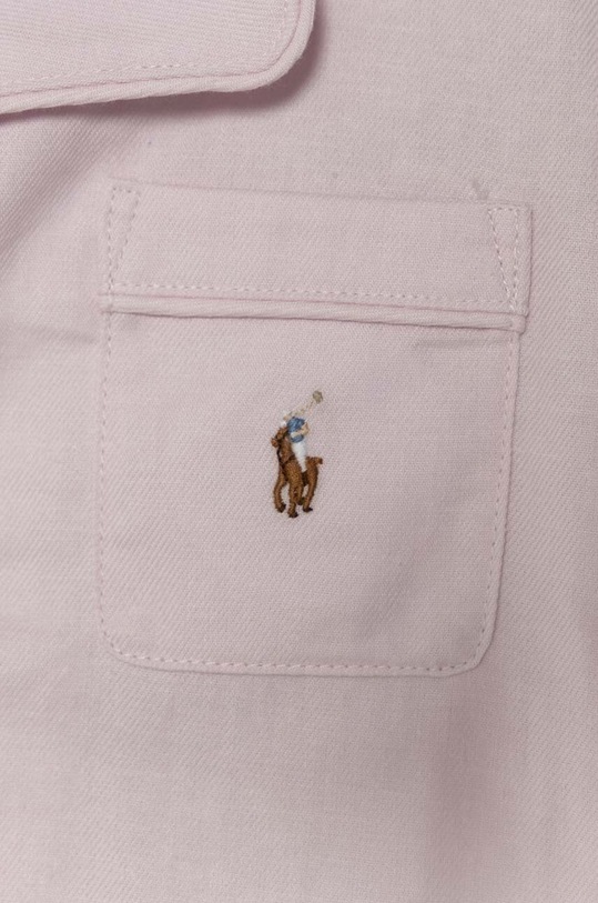Polo Ralph Lauren piżama bawełniana dziecięca różowy 4P0145