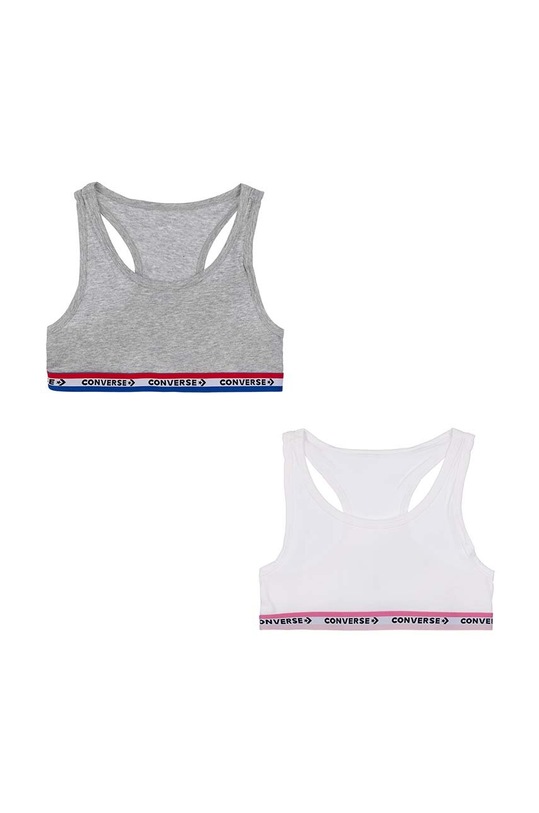 Dětská sportovní podprsenka Converse 2-pack měkké bílá 4C0309