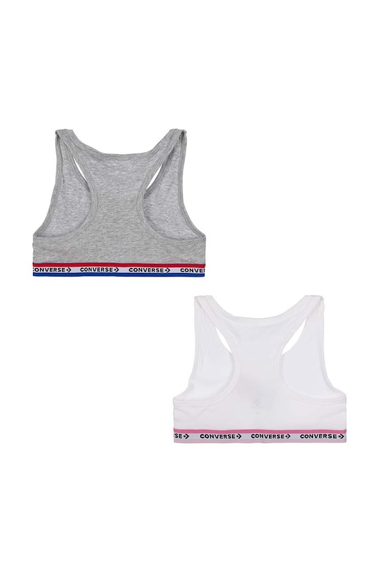 Dětská sportovní podprsenka Converse 2-pack 4C0309 bílá SS24