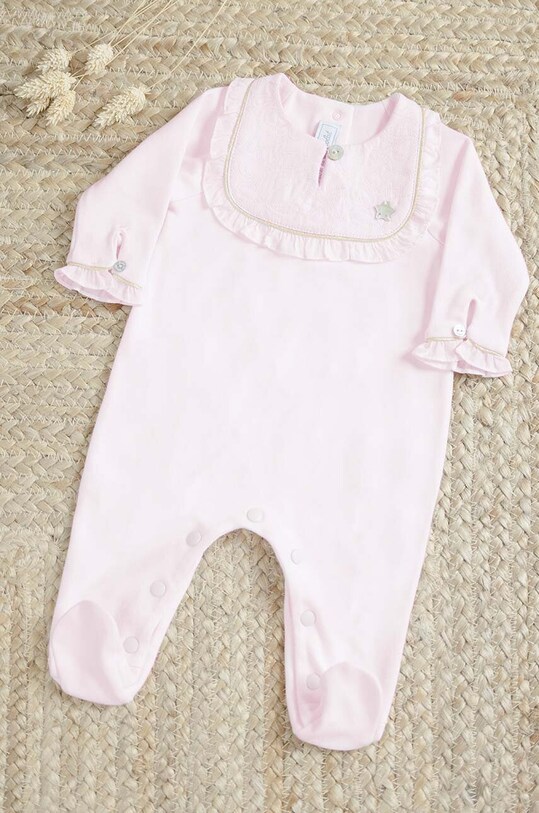 Tartine et Chocolat salopete din bumbac pentru bebelusi set roz TG54009.53.74