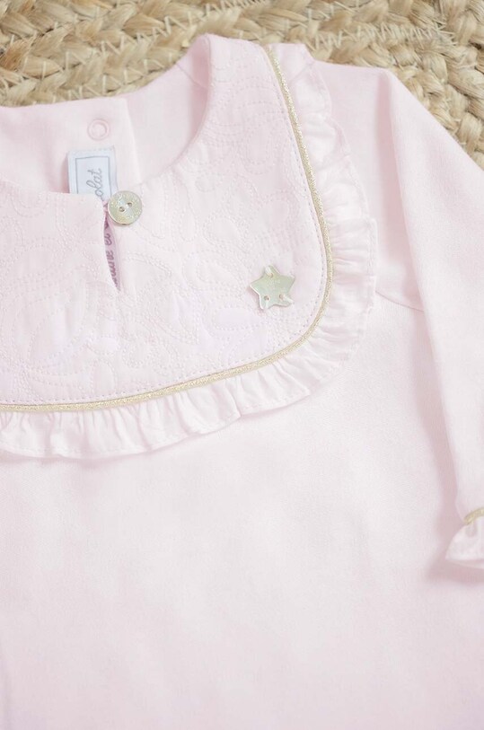 Fete Tartine et Chocolat salopete din bumbac pentru bebelusi TG54009.53.74 roz