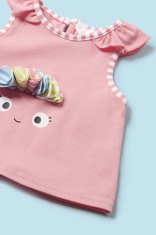 Dziewczynka Mayoral Newborn dwuczęściowy strój kąpielowy niemowlęcy 1633.2Q.Newborn.PPYH różowy