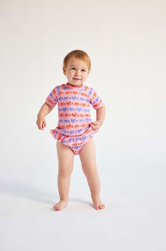Bobo Choses tricou de înot pentru bebeluși munte roz 124AB121