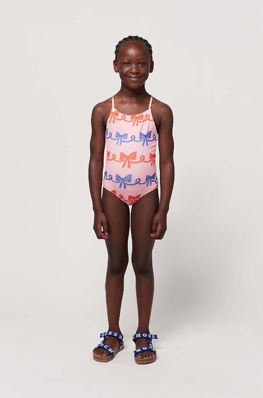 Ολόσωμο παιδικό μαγιό Bobo Choses μαλακό ροζ 124AC144