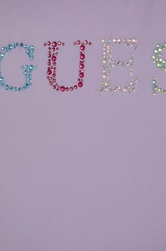 Dziewczynka Guess jednoczęściowy strój kąpielowy dziecięcy J4GZ03.MC040.PPYH fioletowy