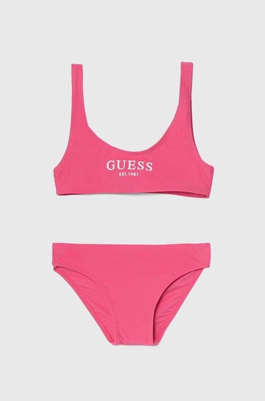 Dječji dvodijelni kupaći kostim Guess print roza J4GZ04.KCA60.PPYH