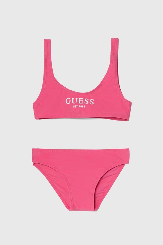 Dječji dvodijelni kupaći kostim Guess print roza J4GZ04.KCA60.PPYH