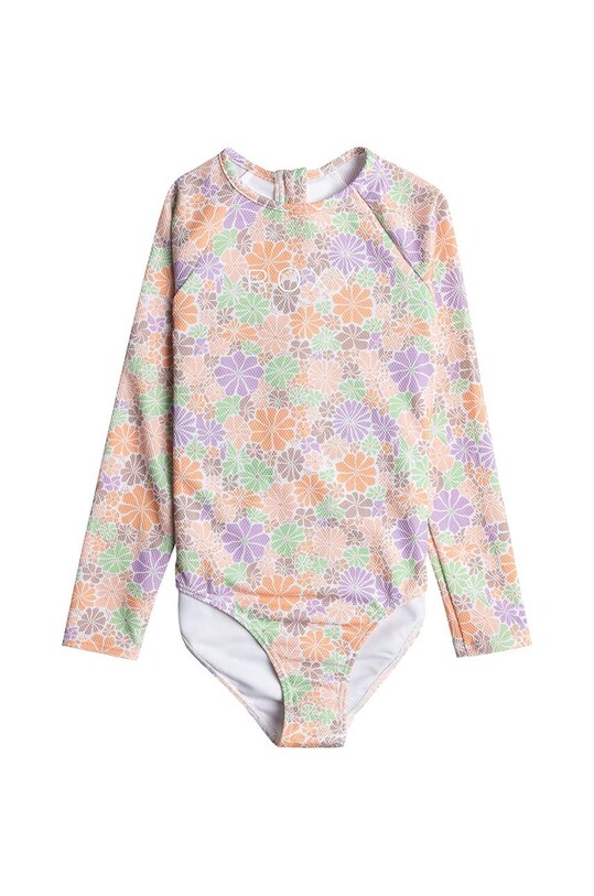 Roxy costum de baie dintr-o bucată pentru copii ALL ABOUT SOL moale portocaliu ERGWR03392