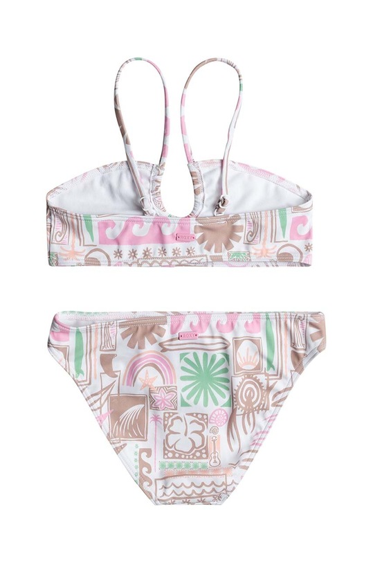 Roxy dwuczęściowy strój kąpielowy dziecięcy TOTALLY ICONIC ERGX203571 fioletowy SS24