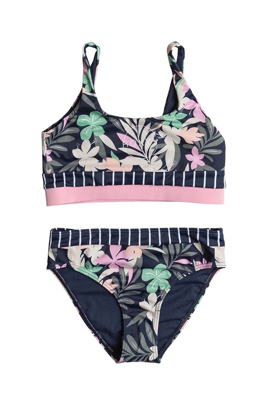 Roxy dwuczęściowy strój kąpielowy dziecięcy ILACABO ACTIVE komplet czarny ERGX203561