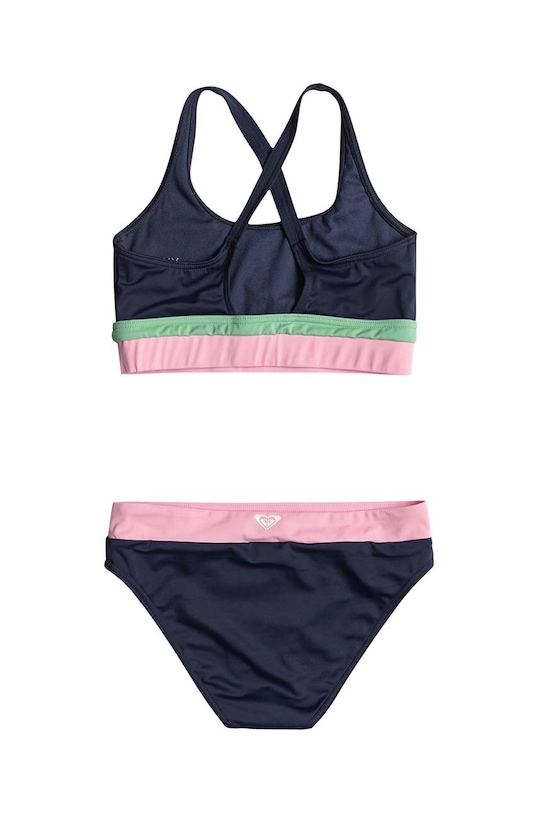 Roxy dwuczęściowy strój kąpielowy dziecięcy ILACABO ACTIVE ERGX203559 granatowy SS24