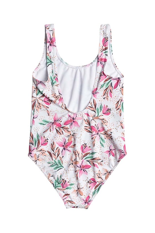 Roxy jednoczęściowy strój kąpielowy dziecięcy HAPPY TROPICAL ERGX103191 biały SS24