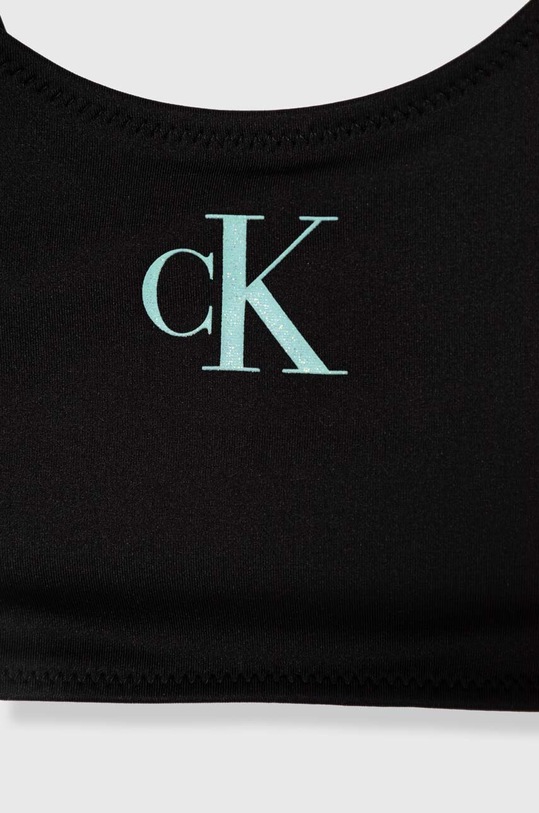 Dziewczynka Calvin Klein Jeans dwuczęściowy strój kąpielowy dziecięcy KY0KY00067.PPYH czarny