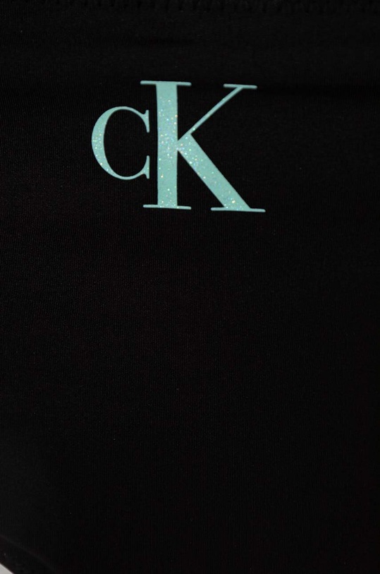 Calvin Klein Jeans dwuczęściowy strój kąpielowy dziecięcy czarny KY0KY00067.PPYH