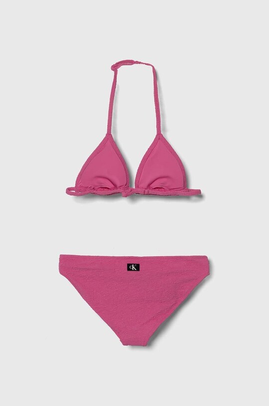Calvin Klein Jeans dwuczęściowy strój kąpielowy dziecięcy KY0KY00079.PPYH różowy SS24