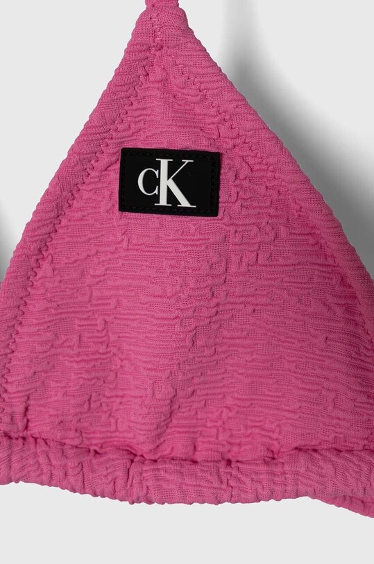 Dziewczynka Calvin Klein Jeans dwuczęściowy strój kąpielowy dziecięcy KY0KY00079.PPYH różowy