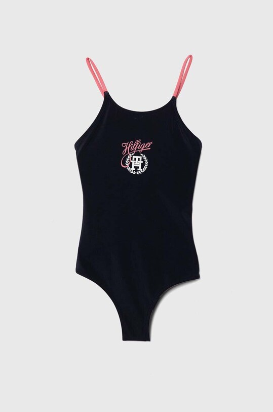 Tommy Hilfiger jednoczęściowy strój kąpielowy dziecięcy miękka granatowy UG0UG00716.PPYH