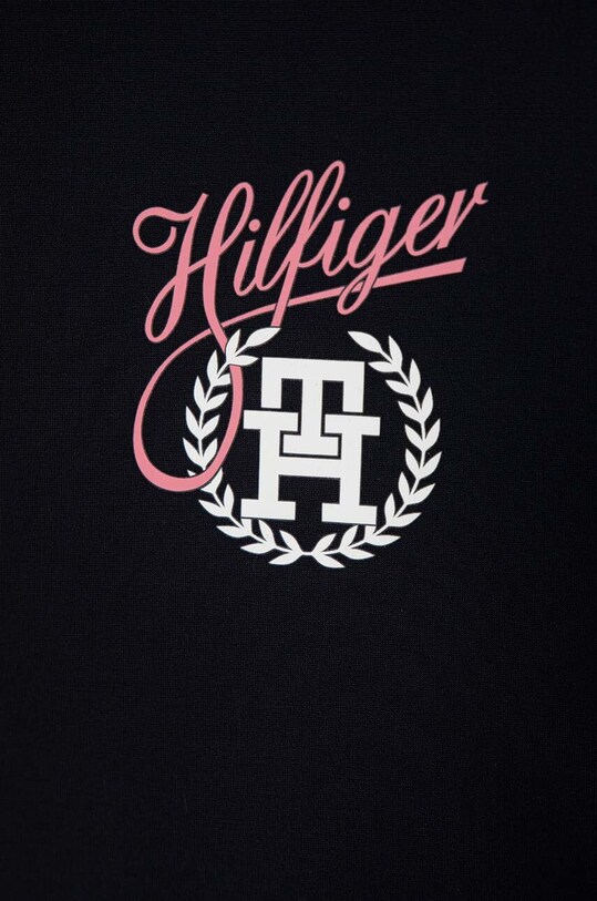 Dziewczynka Tommy Hilfiger jednoczęściowy strój kąpielowy dziecięcy UG0UG00716.PPYH granatowy