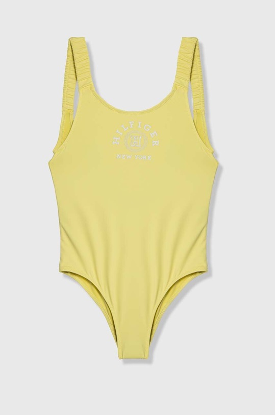 Tommy Hilfiger costum de baie dintr-o bucată pentru copii moale galben UG0UG00731.PPYH