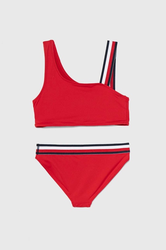 Tommy Hilfiger dwuczęściowy strój kąpielowy dziecięcy UG0UG00724.PPYH czerwony SS24