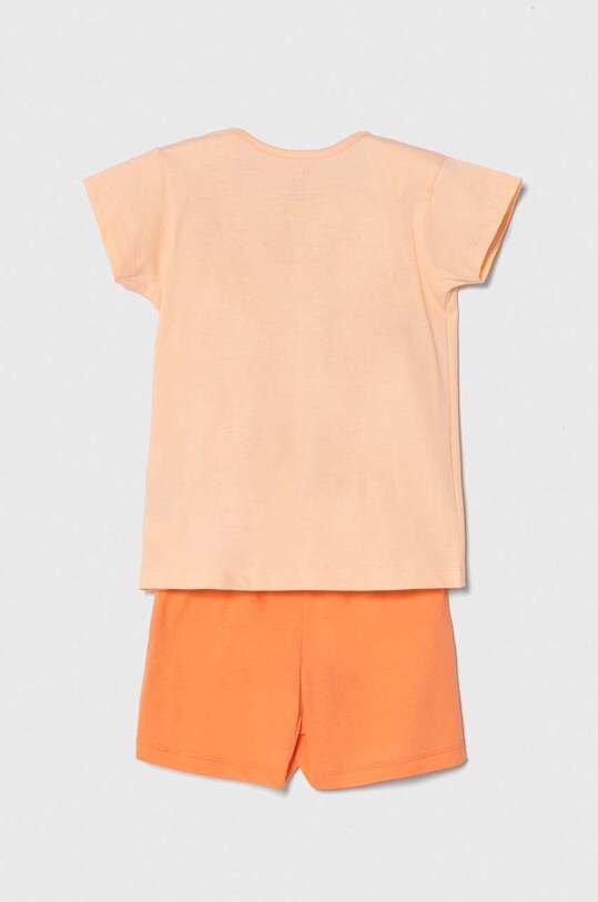 Detské bavlnené pyžamo zippy 2-pak 3105950401 oranžová SS24