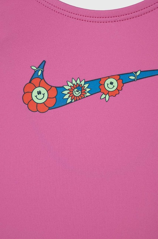 Nike Kids costum de baie dintr-o bucată pentru copii MULTI LOGO NESSE724 roz SS24