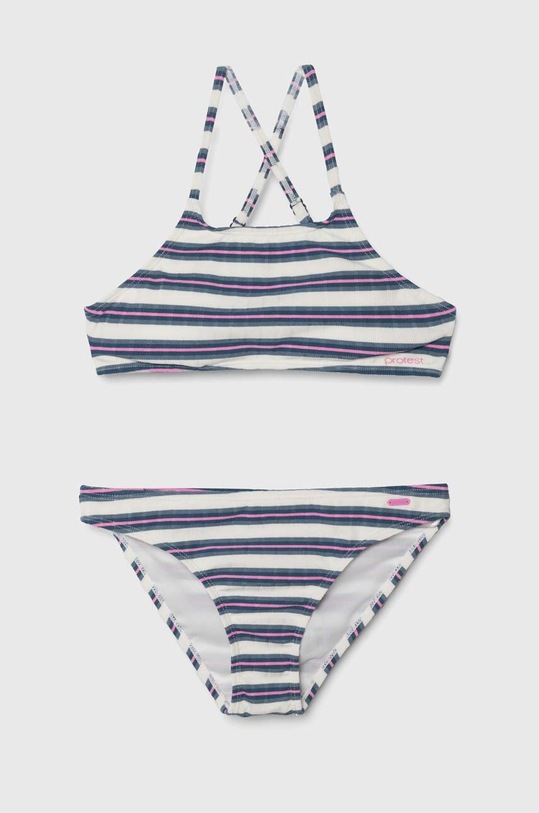 Protest costum de baie pentru copii din două piese PRTIREEN usor rigidizat albastru 7911643