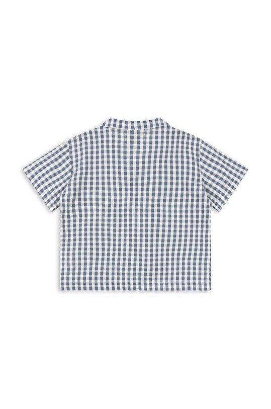 Chlapec Detská bavlnená košeľa Konges Sløjd KS100333 modrá