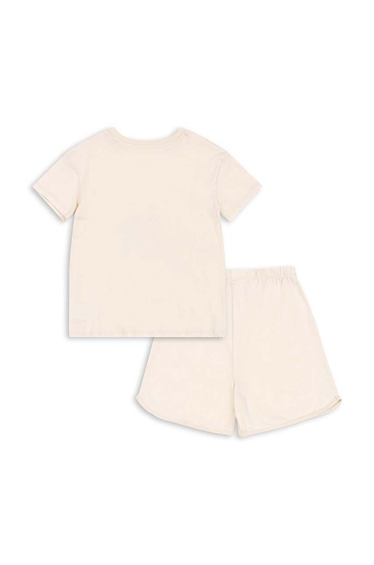 Dječja pamučna pidžama Konges Sløjd KS100879 zlatna SS24