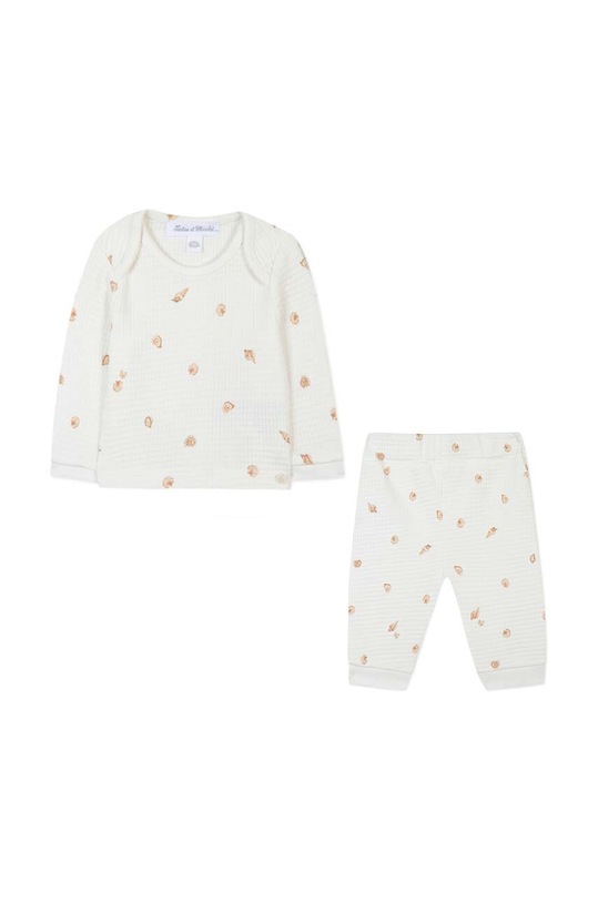 Dječaci Dječja pamučna pidžama Tartine et Chocolat TY54110.80.86 bijela