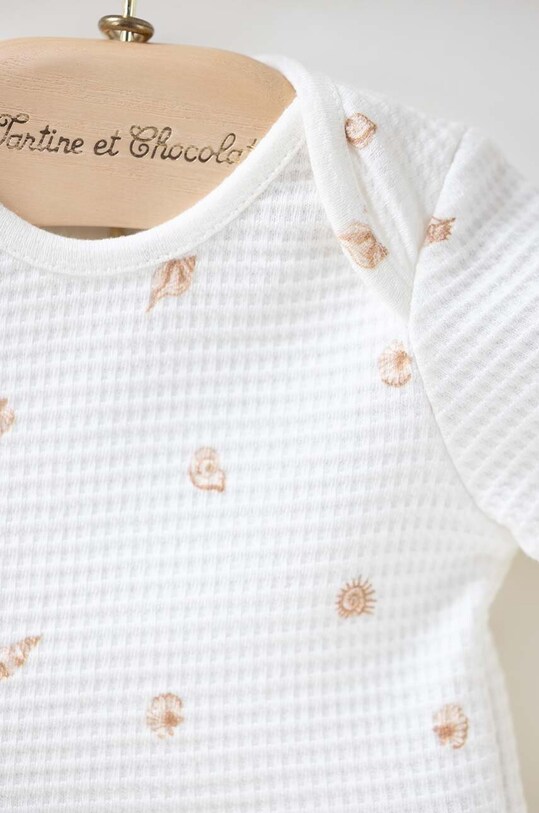 Tartine et Chocolat pijamale de bumbac pentru copii TY54110.80.86 alb