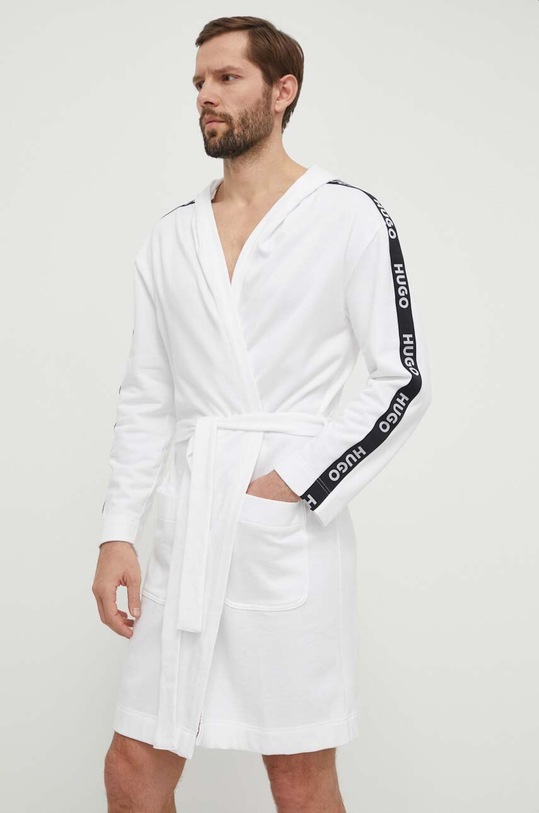 Bavlněný župan HUGO 50509837 bílá SS24