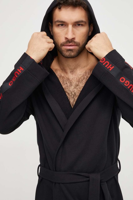 Дрехи Памучен халат HUGO 50509837 черен