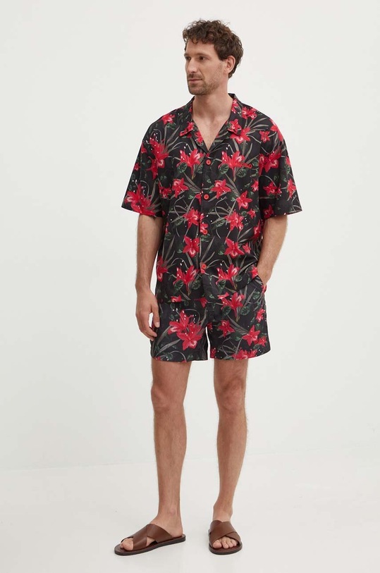 HUGO szorty kąpielowe 50510061 czarny SS25