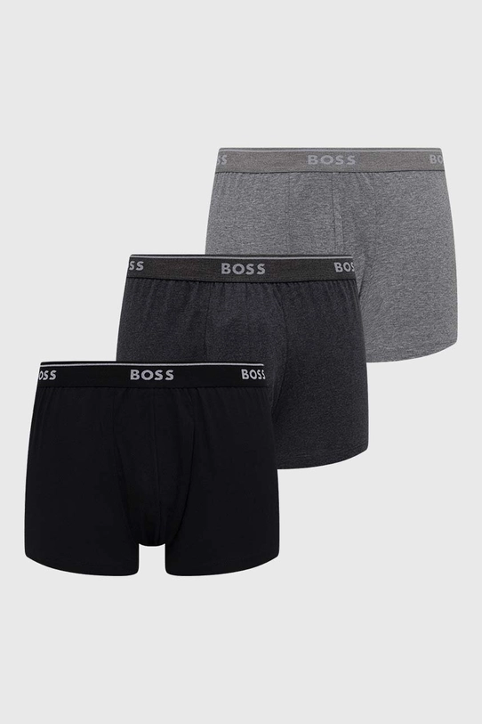 BOSS bokserki bawełniane 3-pack bawełna szary 50475685