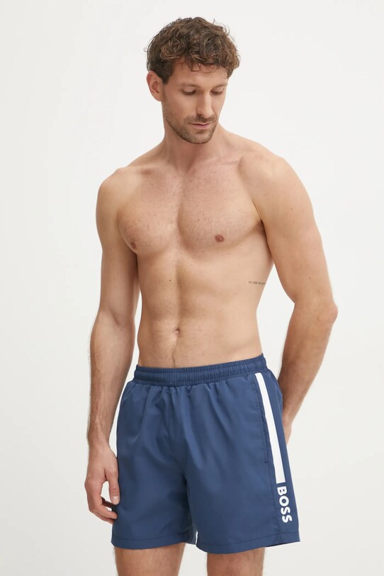 BOSS pantaloni scurti de baie Planet friendly albastru 50508798