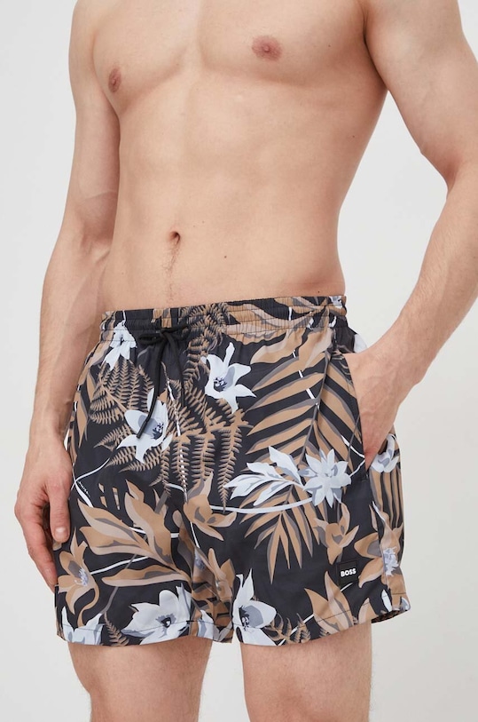 BOSS szorty kąpielowe Piranha Planet friendly beżowy 50508844