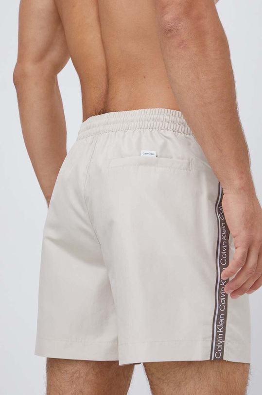 Calvin Klein szorty kąpielowe KM0KM00810 beżowy SS24