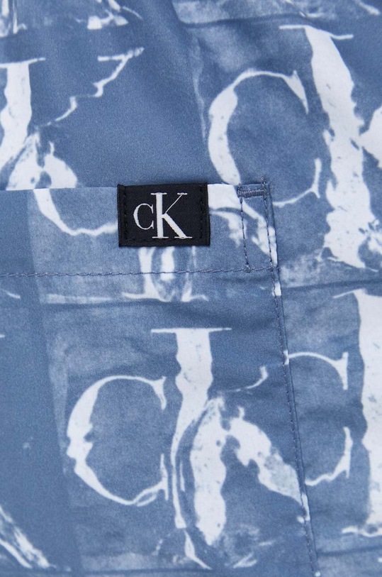 Plavkové šortky Calvin Klein modrá KM0KM00913