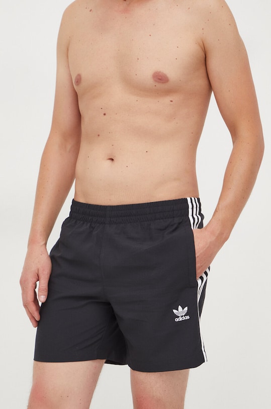 Плувни шорти adidas Originals Planet friendly черен HT4406