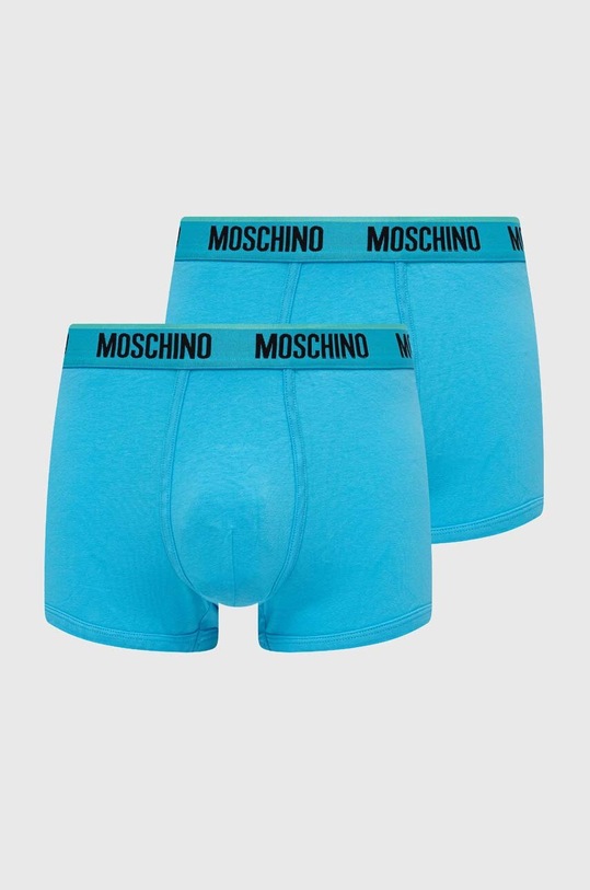 Боксери Moschino Underwear 2-pack трикотаж блакитний 1314.4406