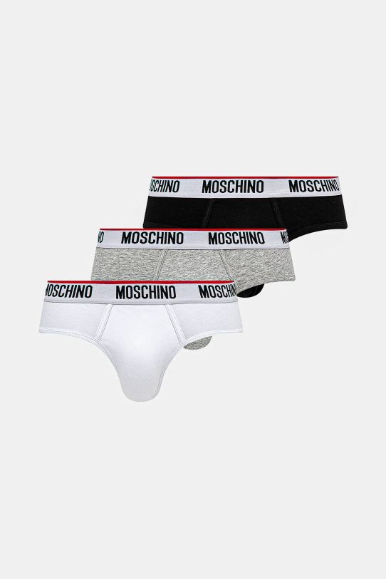 Slip gaćice Moschino Underwear 3-pack print bijela 1393.4300